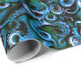 Blue and Green Octopus Tentacles Wrapping Paper