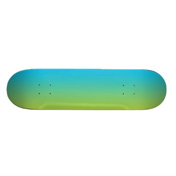 Blue And Green Ombre Skateboard by Comp_Skateboard_Deck at Zazzle
