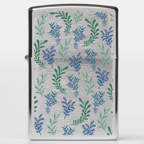 Blue and Green Plants Zippo Lighter