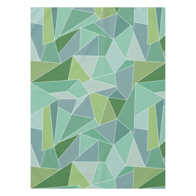 Blue and Green Sea Glass Table Cloth (Front)