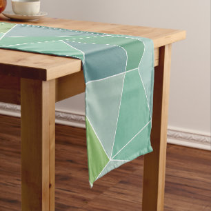 Blue and Green Sea Glass Table Runner