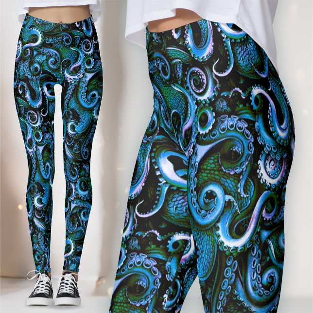 Blue and Green Sea Witch | Teal & Green Kraken Leggings (Creator Uploaded)