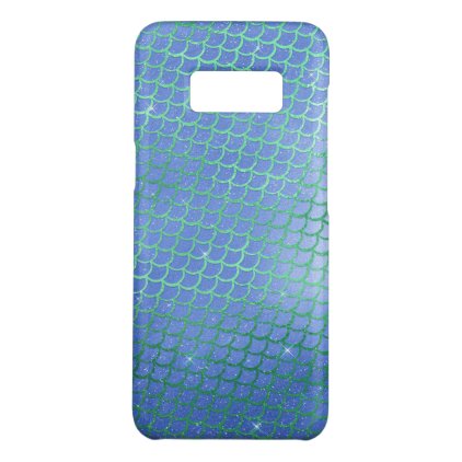 Blue and Green Sparkle Mermaid Scales Pattern Case-Mate Samsung Galaxy S8 Case
