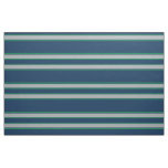 Blue and Green Sports Stripes Fabric