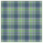 Blue and Green Sporty Plaid Fabric