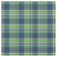Blue and Green Sporty Plaid Fabric