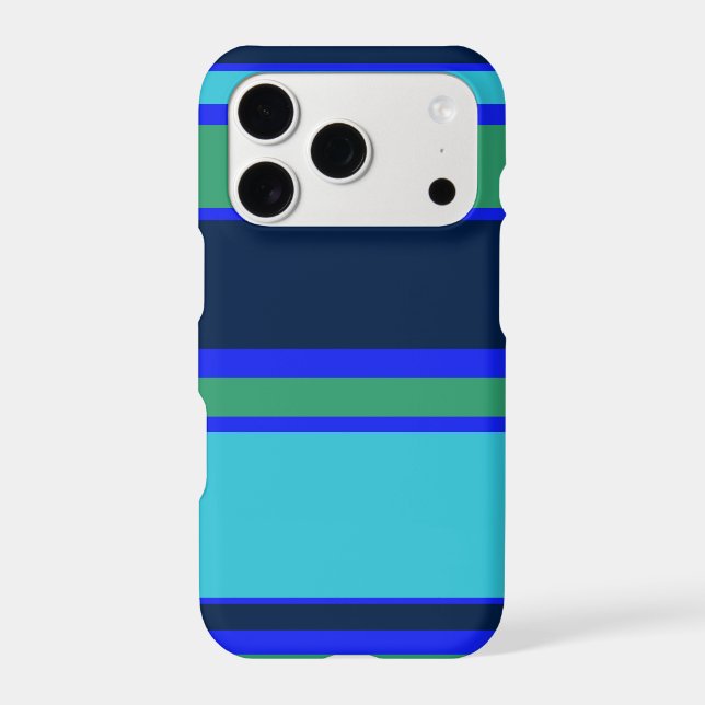 Blue and green stripes Case-Mate iPhone case (Back)