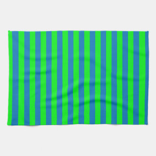 Blue and Green Stripes Design Kitchen Towel