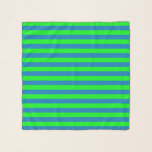 Blue and Green Stripes Design Scarf<br><div class="desc">Blue and Green horizontal Stripes lines seamless repeat Pattern Design Background Print</div>