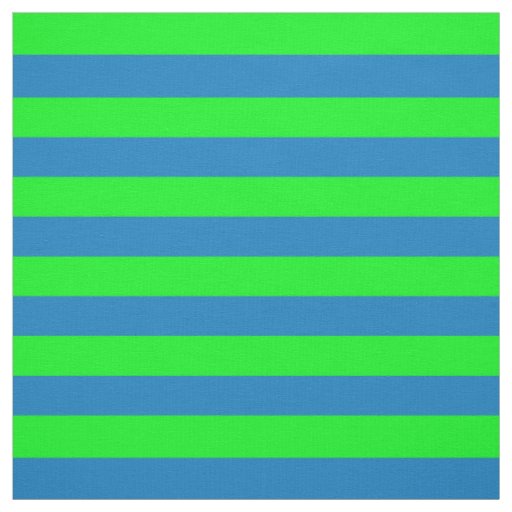 Blue and Green Stripes Fabric