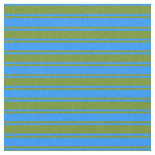 Blue and Green Stripes/Lines Pattern Fabric