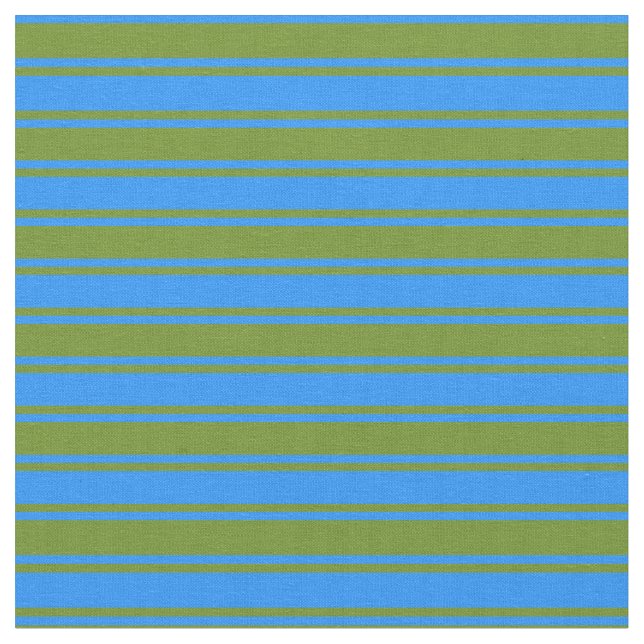 Blue and Green Stripes/Lines Pattern Fabric (Close Up)