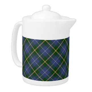 Blue and Green Tartan/Plaid  Teapot