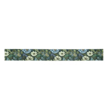 Blue and Green Victorian Wildflowers pattern