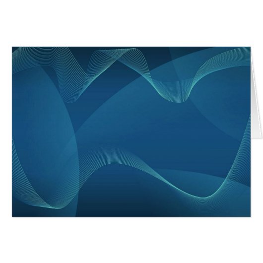 Blue And Green Wave Cards (Front Horizontal)