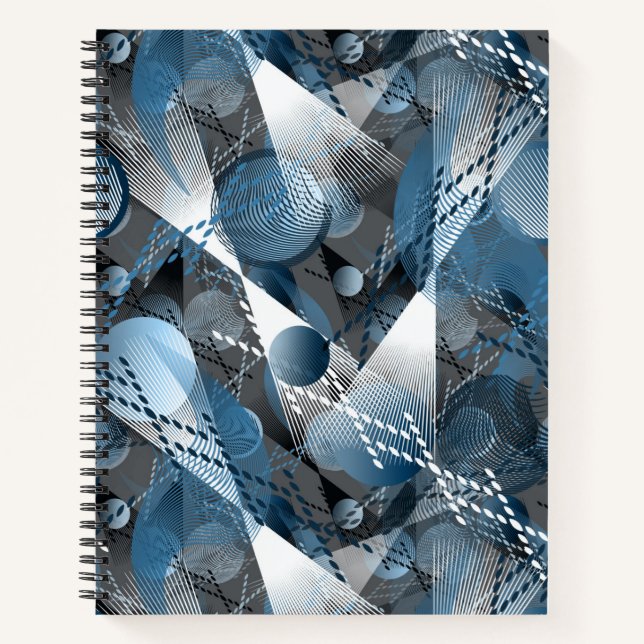 Blue and grey. Abstraction. Notebook (Front)