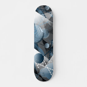 Blue and grey. Abstraction. Skateboard