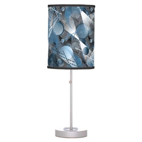 Blue and grey Abstraction Table Lamp