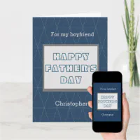 Fathers day store card for boyfriend