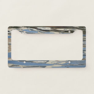 Blue and grey License Plate Frame
