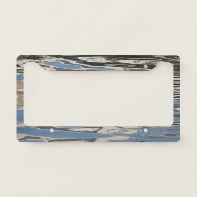 Blue and grey License Plate Frame (Front)