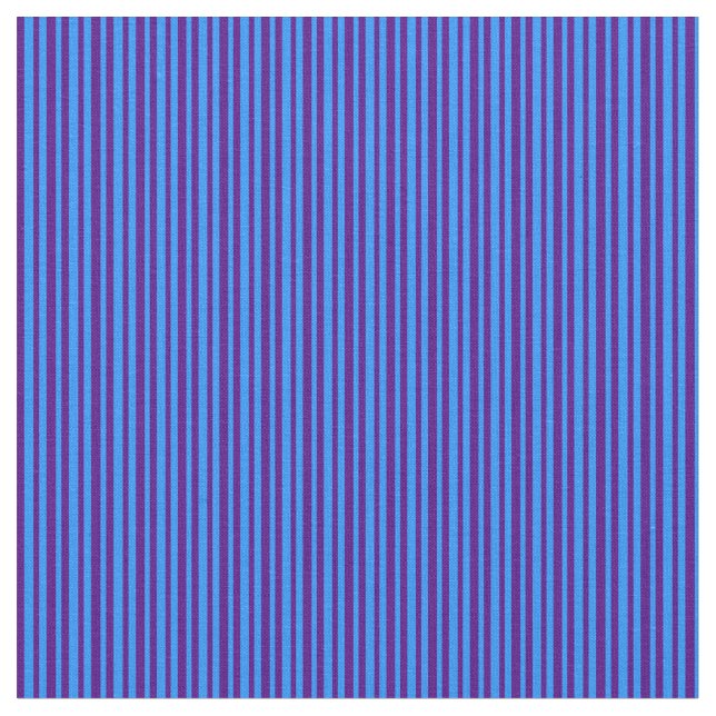 Blue and Indigo Lined/Striped Pattern Fabric (Close Up)