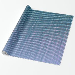 BLUE AND LAVENDER FADED STRIPED GIFT WRAPPING WRAPPING PAPER