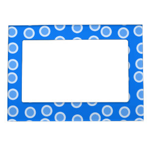 Blue and light blue circles magnetic frame