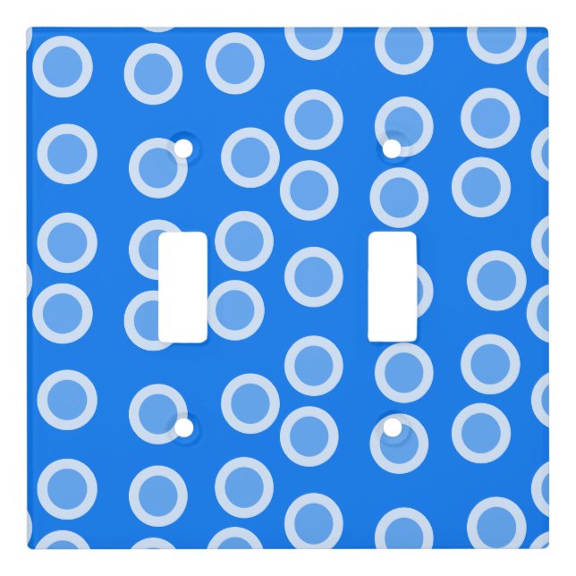 Blue and light blue circles switch cover (Front)