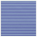 [ Thumbnail: Blue and Light Blue Lines/Stripes Pattern Fabric ]