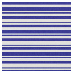 Blue and Light Cyan Lined Pattern Fabric