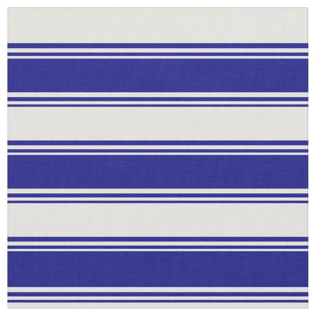 Blue and Light Cyan Lines Fabric (Close Up)