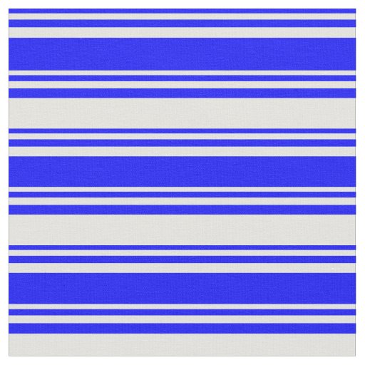 Blue and Light Cyan Lines Fabric