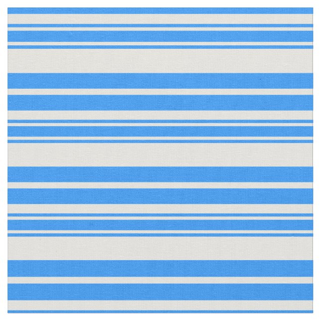 Blue and Light Cyan Stripes Fabric (Close Up)