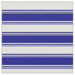 [ Thumbnail: Blue and Light Cyan Stripes Pattern Fabric ]