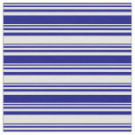 [ Thumbnail: Blue and Light Cyan Stripes Pattern Fabric ]