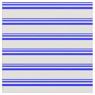 Blue and Light Cyan Stripes Pattern Fabric