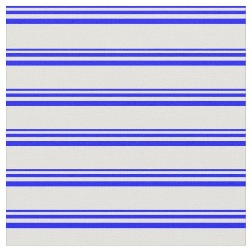 Blue and Light Cyan Stripes Pattern Fabric