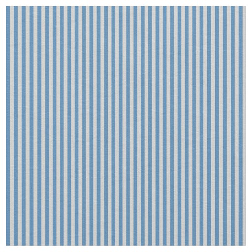 Blue and Light Gray Stripes Fabric