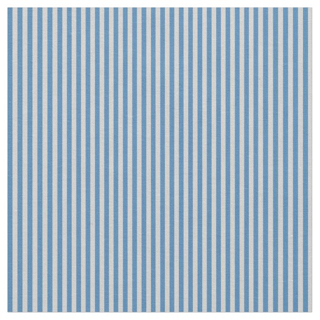 Blue and Light Gray Stripes Fabric (Close Up)
