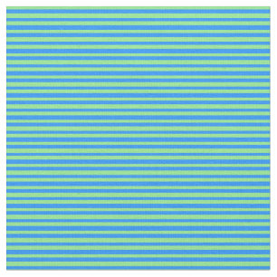 Blue and Light Green Colored Stripes Fabric