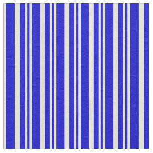Blue and Light Yellow Colored Pattern of Stripes Fabric
