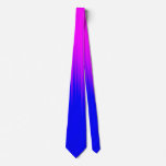 [ Thumbnail: Blue and Magenta Streaks Pattern Necktie ]