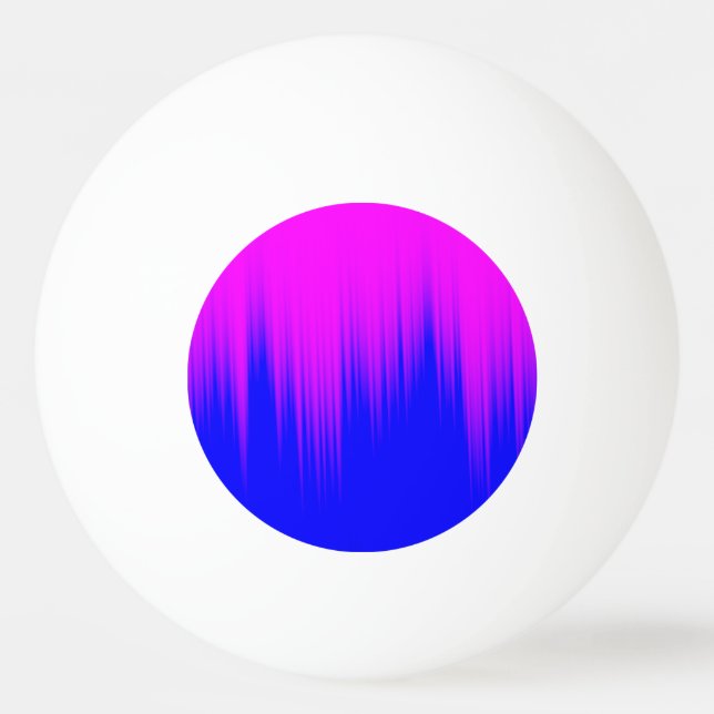 Blue and Magenta Streaks Pattern Ping-Pong Ball (Front)