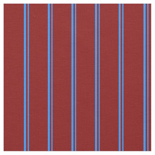 Blue and Maroon Colored Lines Fabric