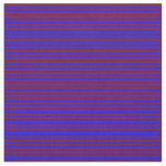 [ Thumbnail: Blue and Maroon Colored Striped/Lined Pattern Fabric ]