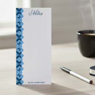 Blue And Navy Butterflies Magnetic Notepad