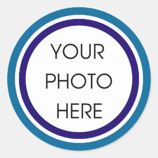 Blue and Navy Template Stickers