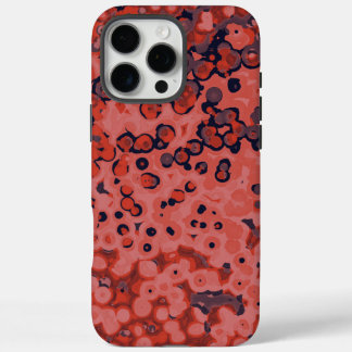 blue and orange abstract iPhone 16 pro max case