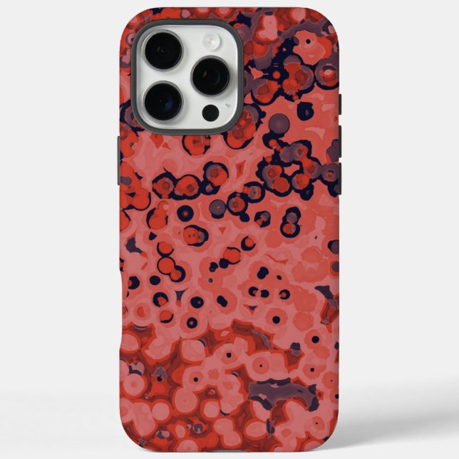 blue and orange abstract Case-Mate iPhone case (Back)